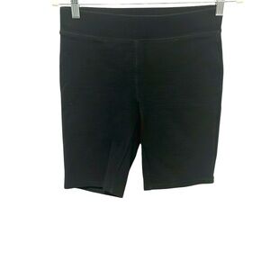 Madewell women’s black ribbed bike shorts size small